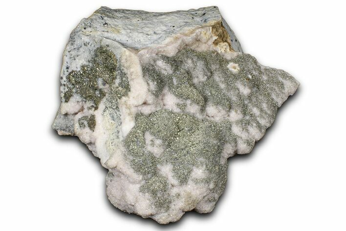 Sparkling Pyrite Crystals on Rhodochrosite - Kosovo #374407